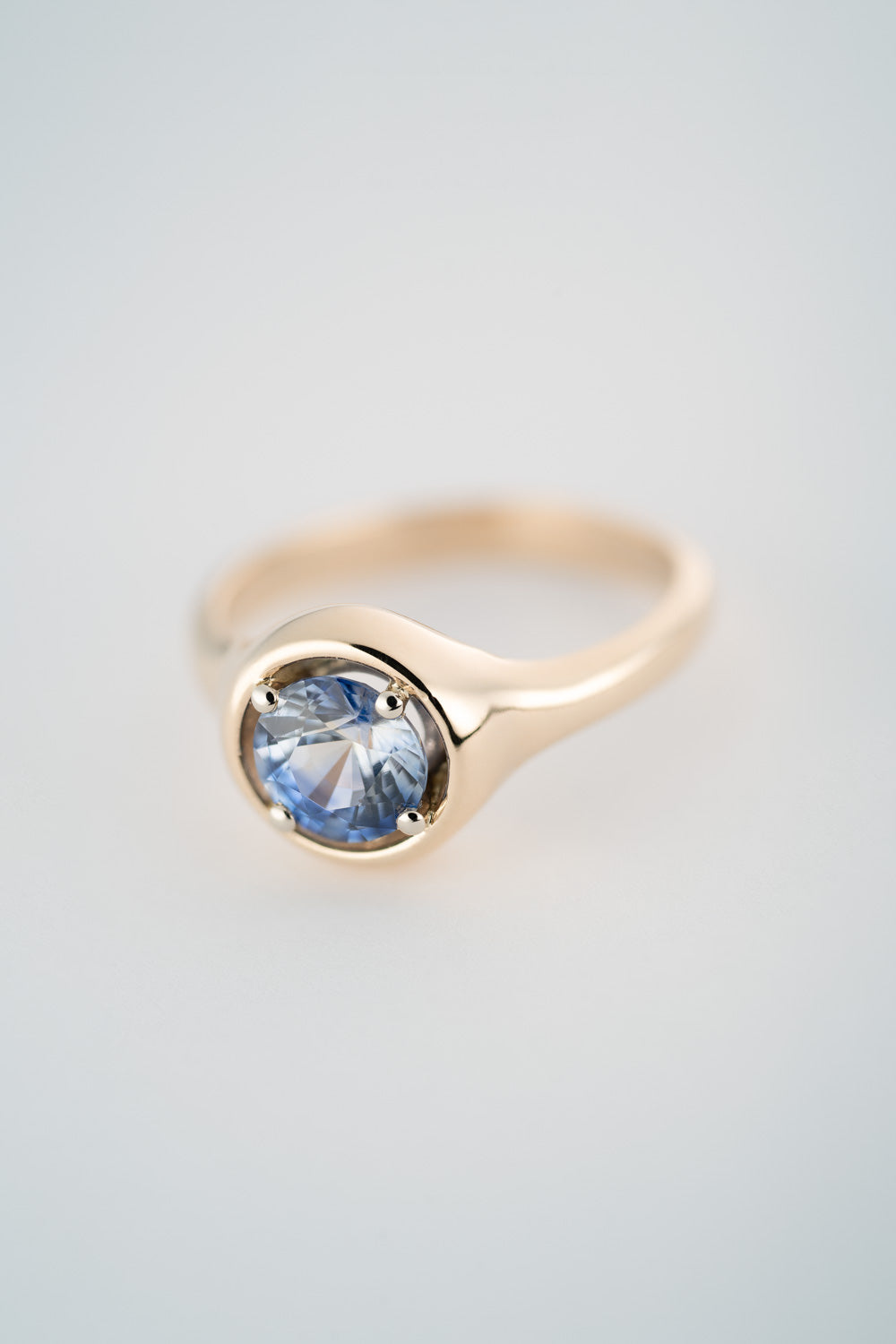 PARTI SAPPHIRE SIGNET RING