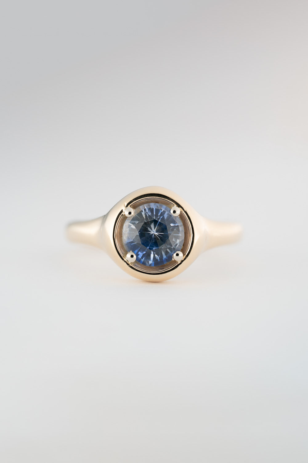 PARTI SAPPHIRE SIGNET RING