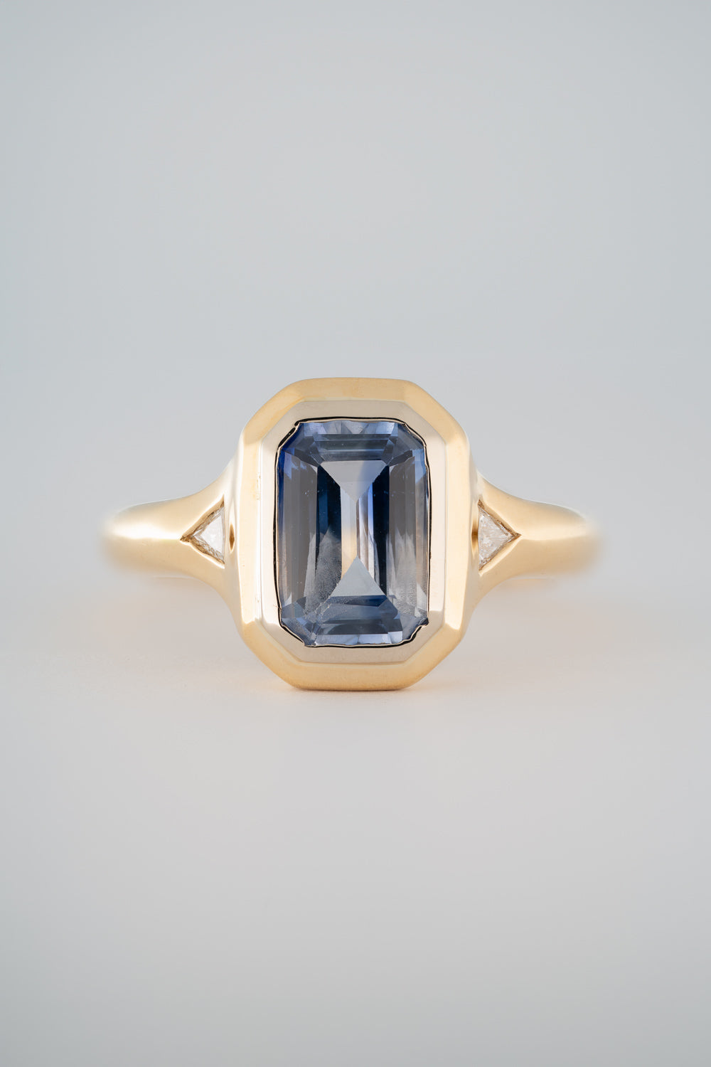 DOUBLE BEZEL SAPPHIRE RING
