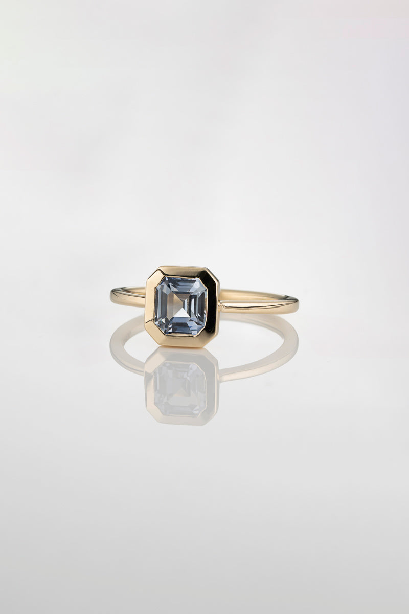 BABY BLUE SAPPHIRE SOLITAIRE