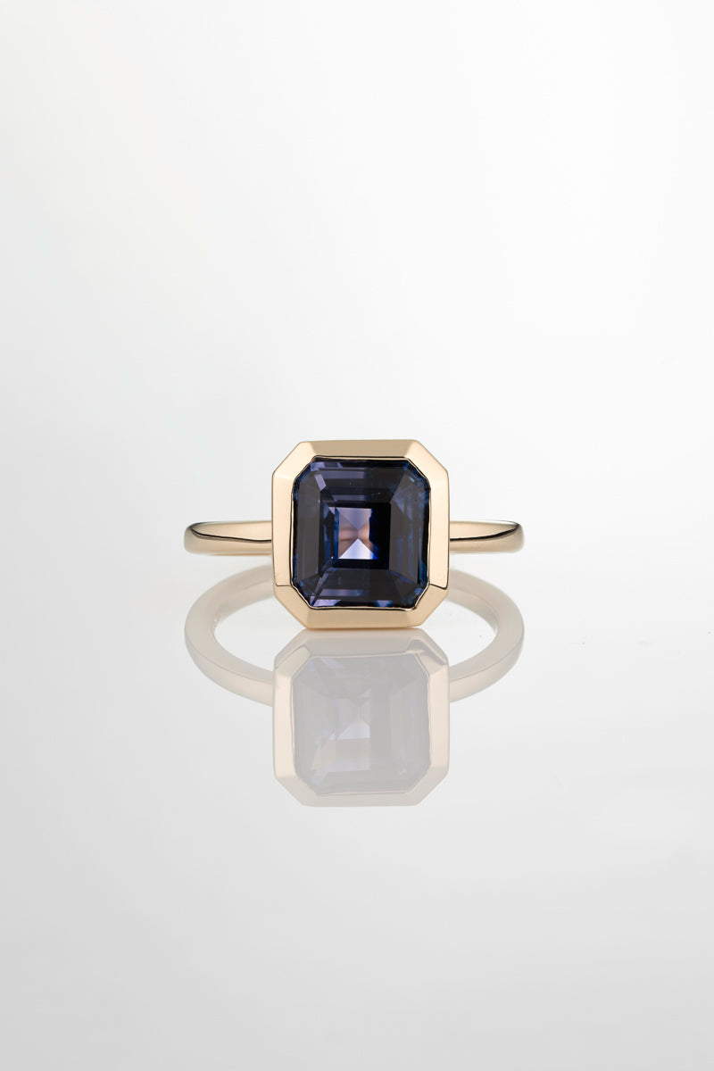 BI COLOR SAPPHIRE SOLITAIRE