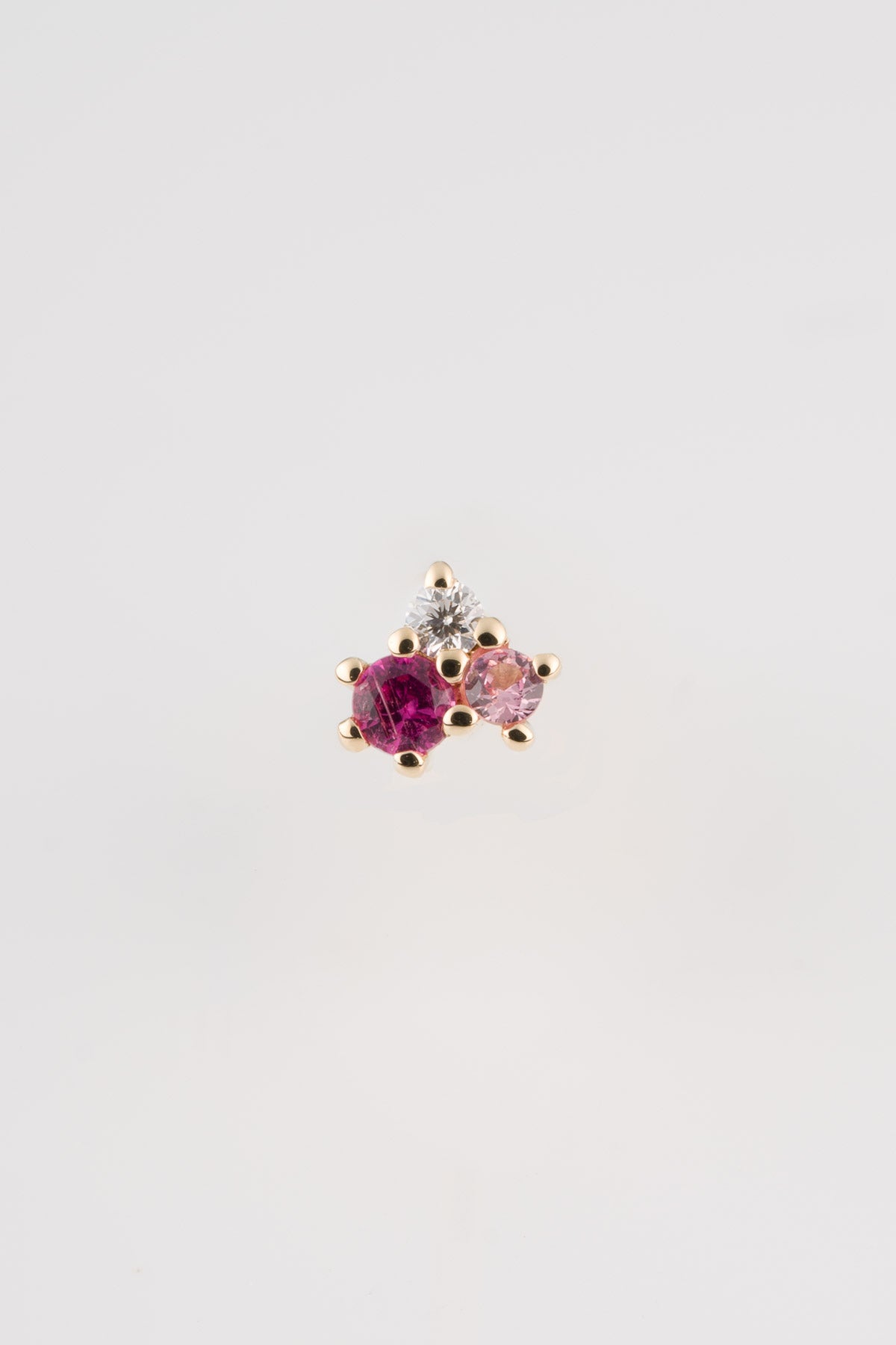 PINK SAPPHIRE COLLAGE EARRINGS