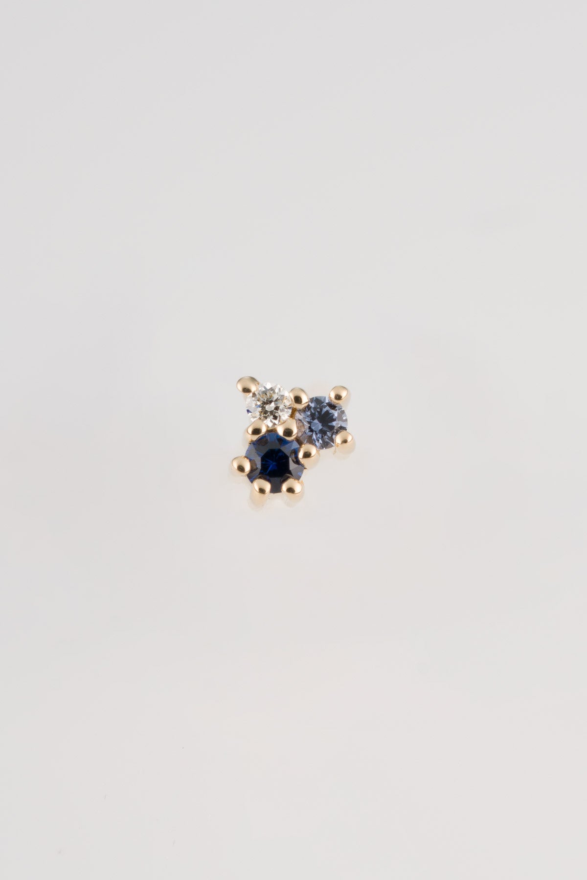 BLUE SAPPHIRE COLLAGE EARRINGS