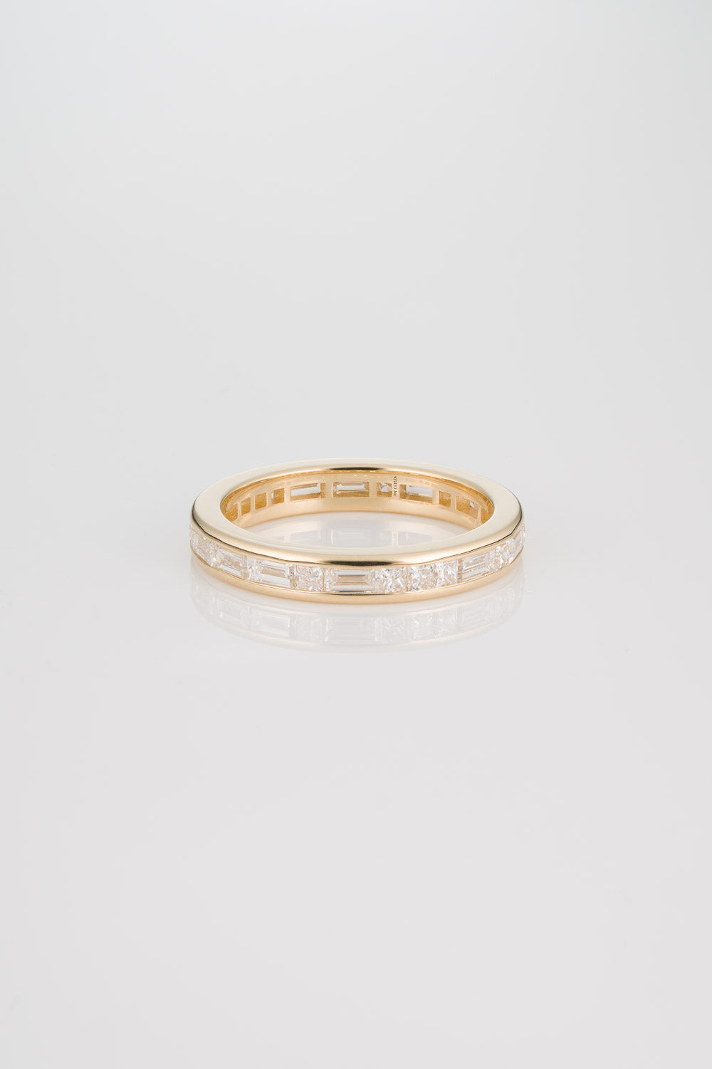 EAST WEST PRINCESS CUT BAGUETTE ETERNITY BAND
