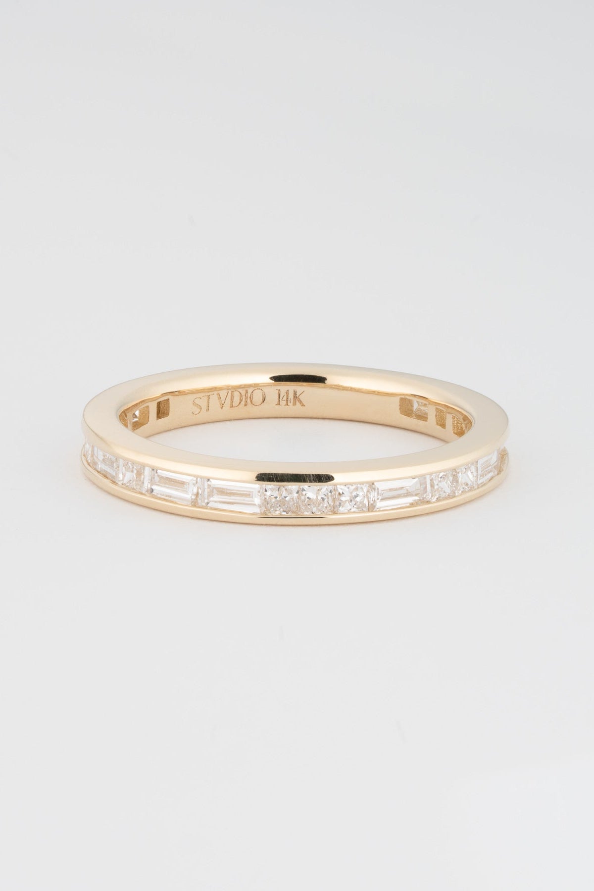 3/4 EAST WEST PRINCESS CUT BAGUETTE BAND